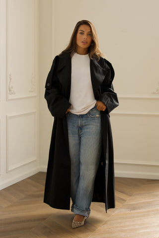 Oversized Trenchcoat - Black