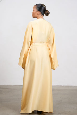Pearl Kaftan Dress - Yellow