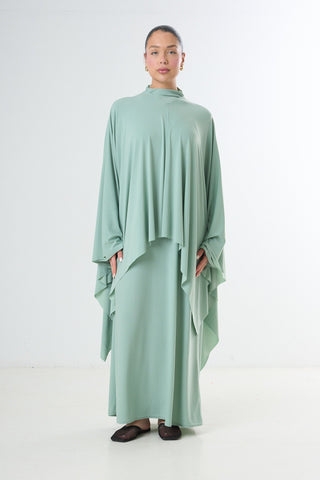 Poncho Premium Jersey Set - Light Green