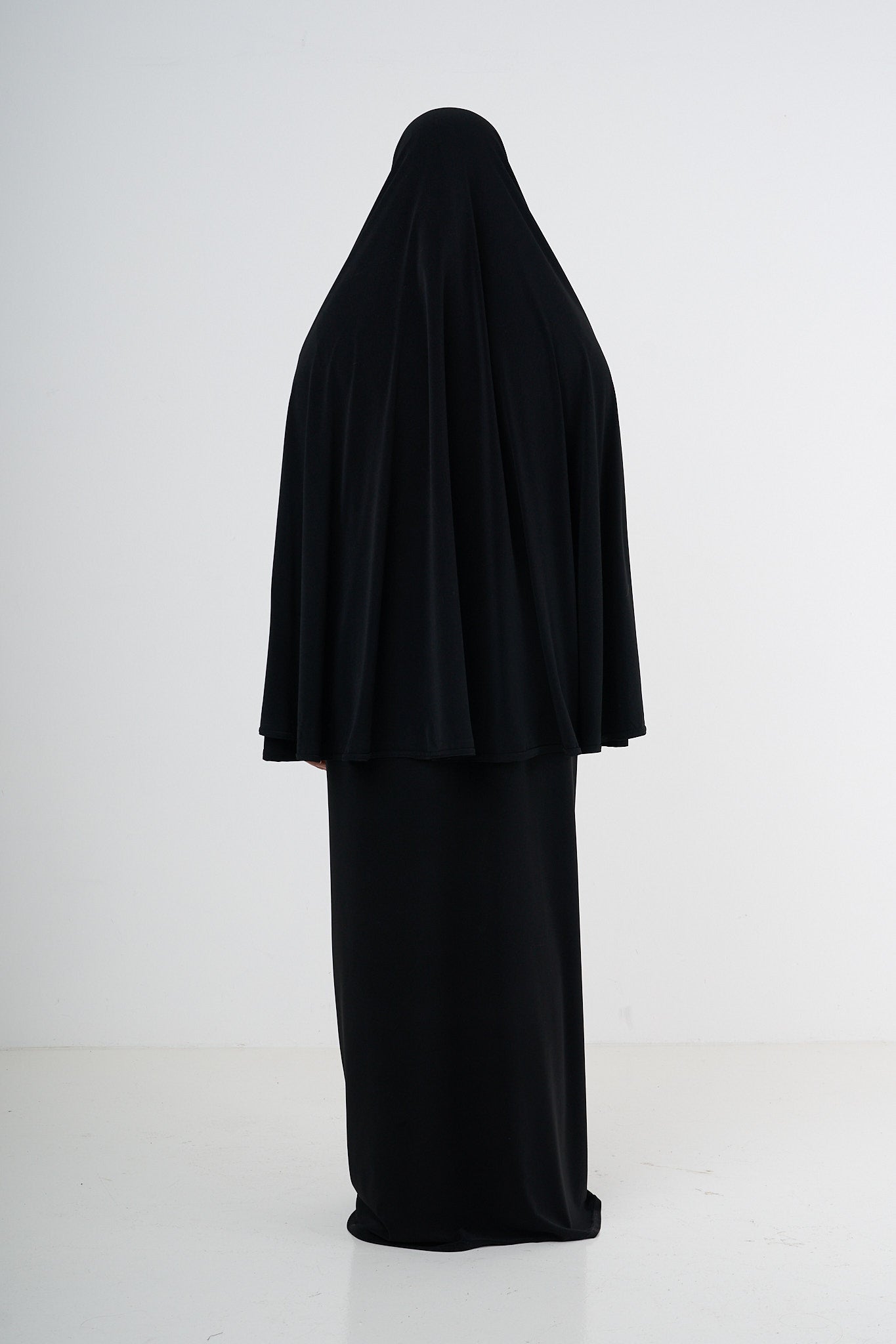 Premium Jersey Khimaar - Black
