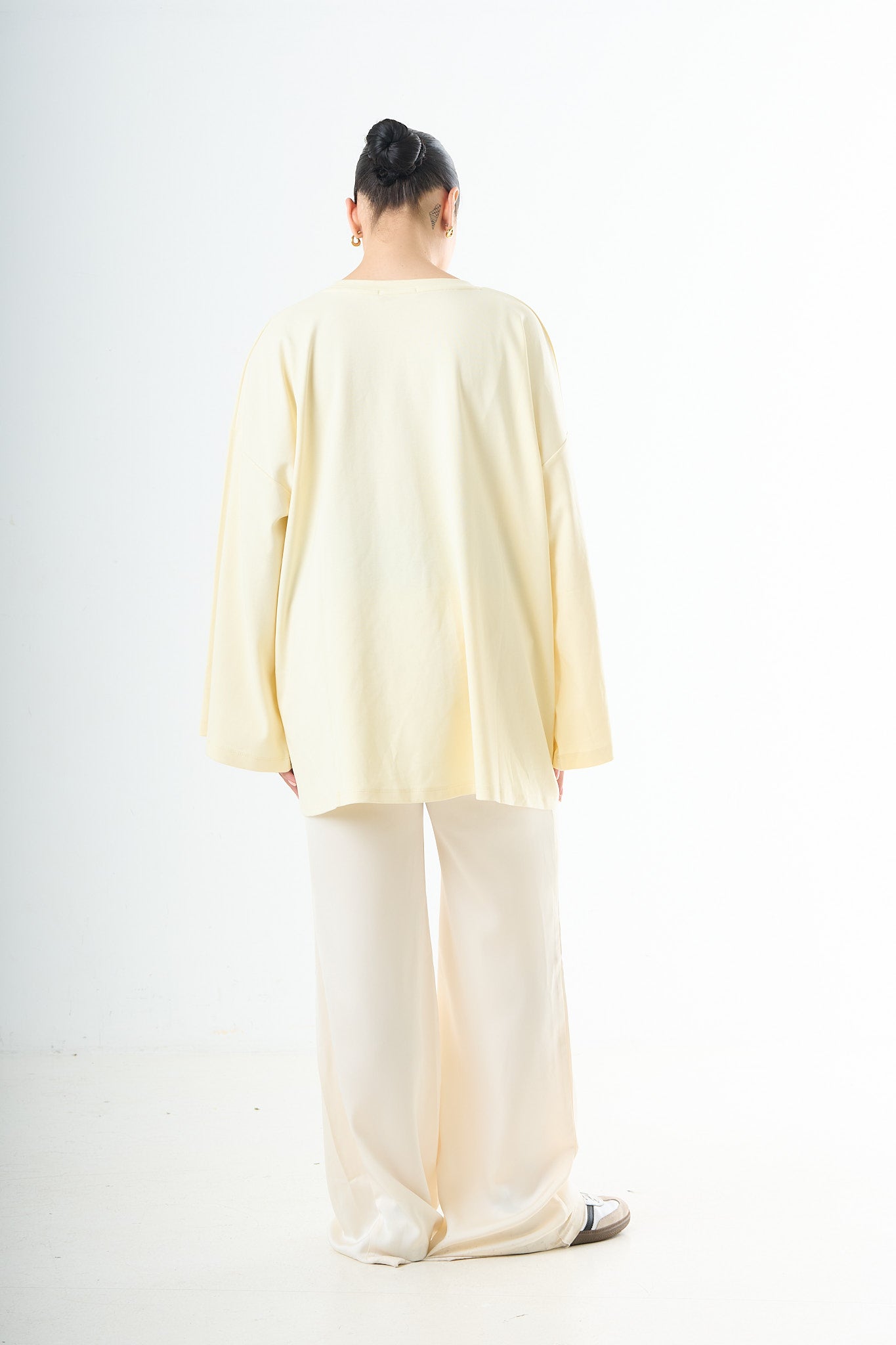 Premium Oversized Long Sleeve - Butter Yellow