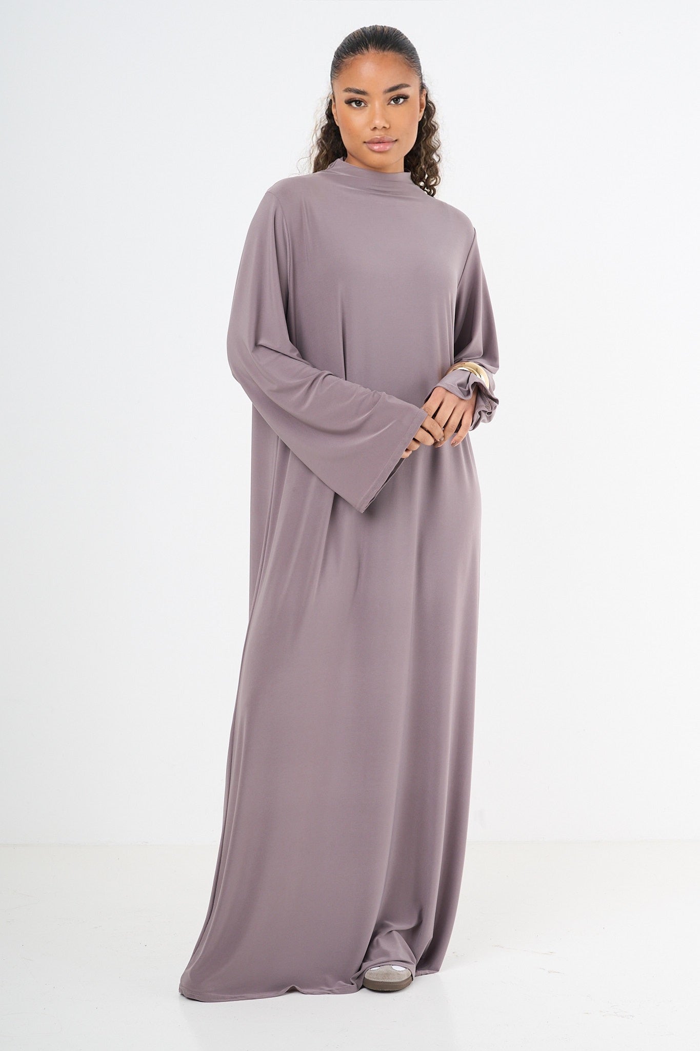 Premium Jersey Abaya - Taupe