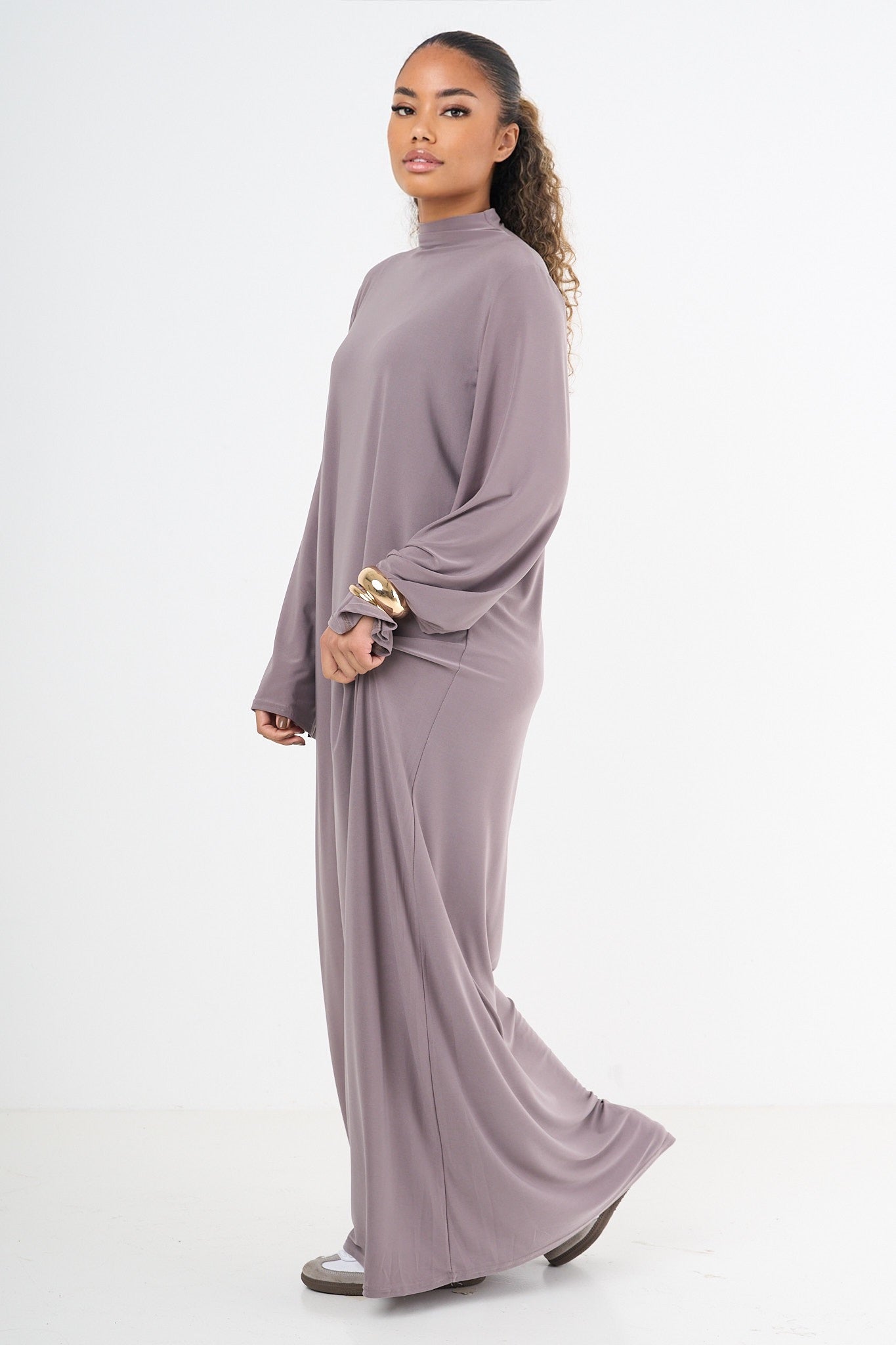 Premium Jersey Abaya - Taupe