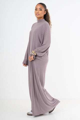 Premium Jersey Abaya - Taupe