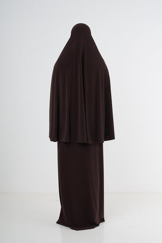 Premium Jersey Khimaar - Brown