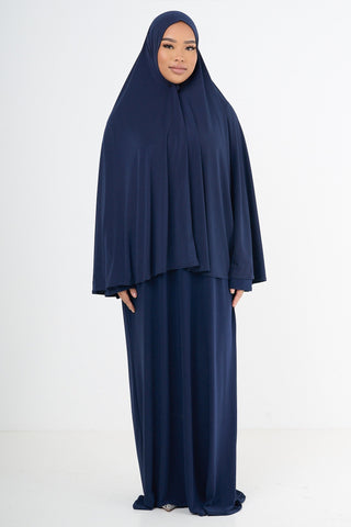 Premium Jersey Khimaar - Navy