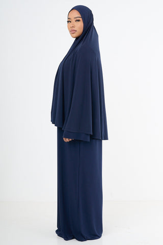 Premium Jersey Khimaar - Navy