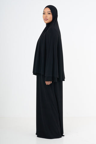 Premium Jersey Khimaar - Black