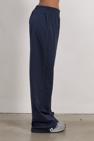 Relaxed Wide-Leg Pants - Navy