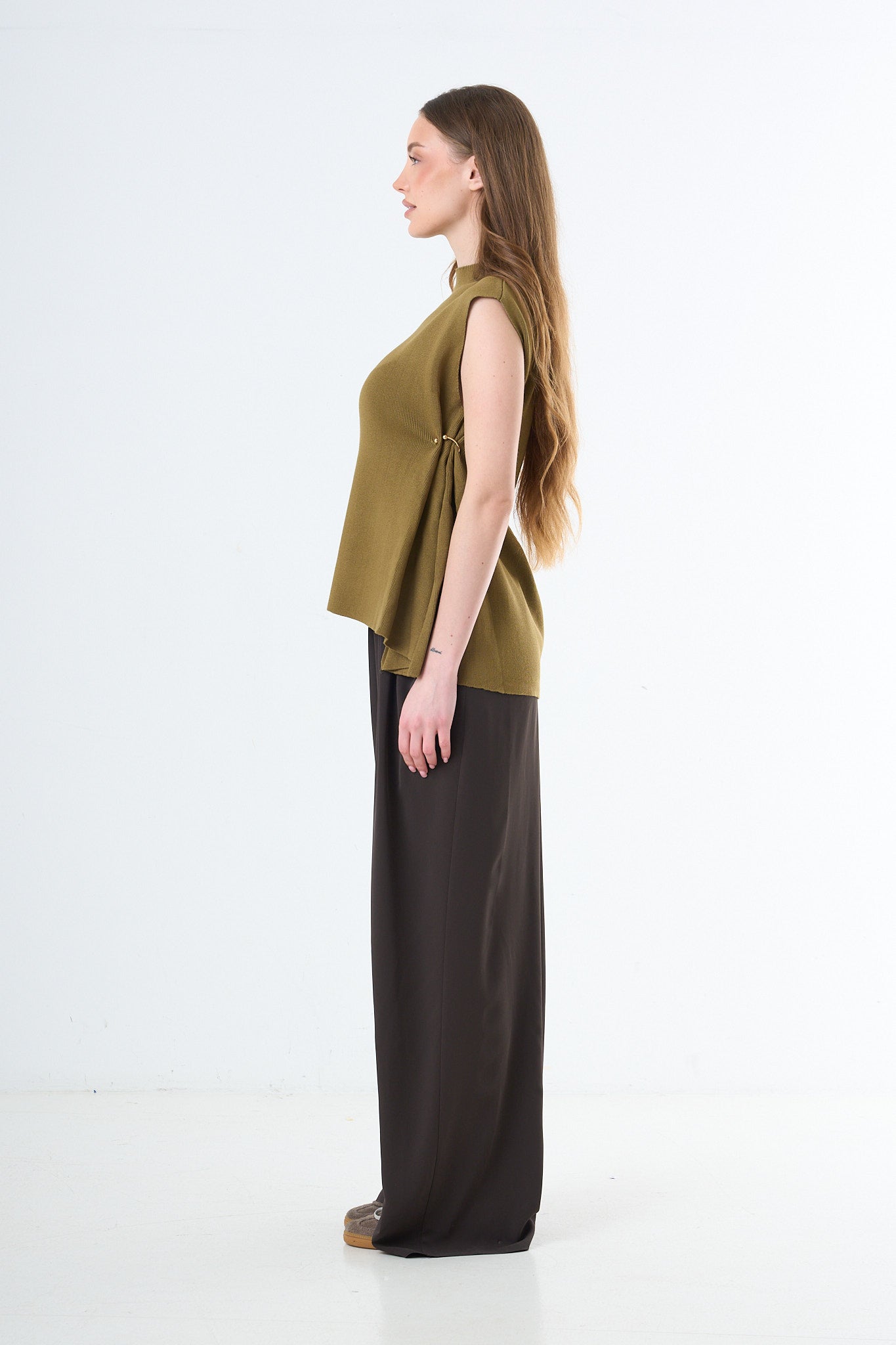 Sleeveless Knit Top - Pistachio