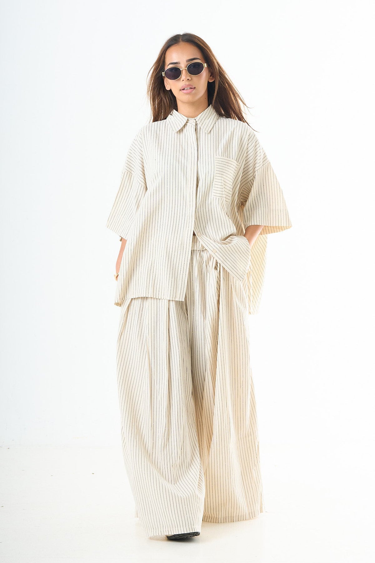 Sparkle Oversized Set - Cream