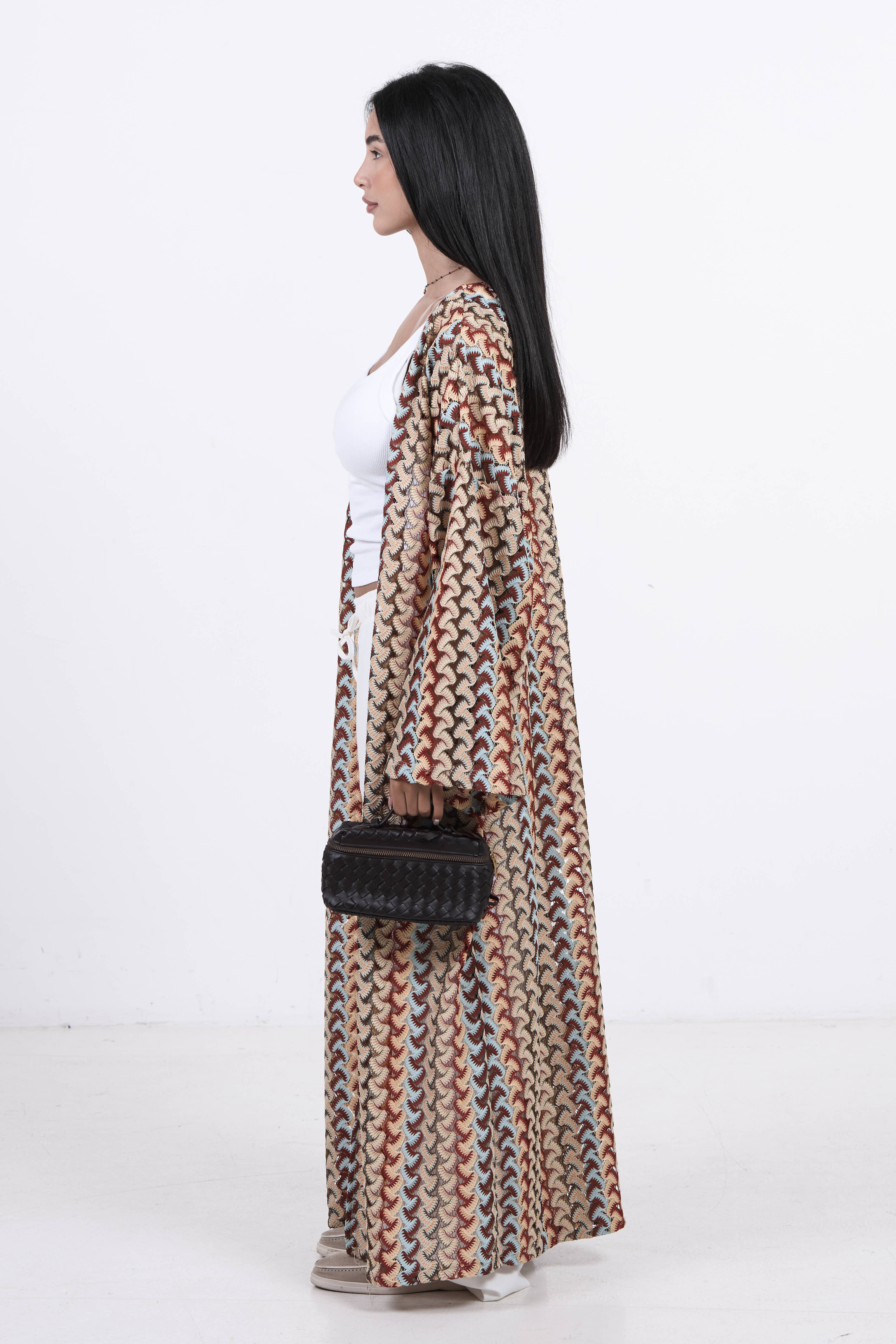 Summer Wave Kimono - Red