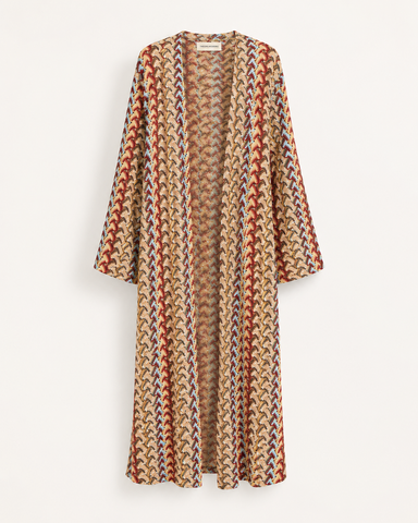 Summer Wave Kimono - Red