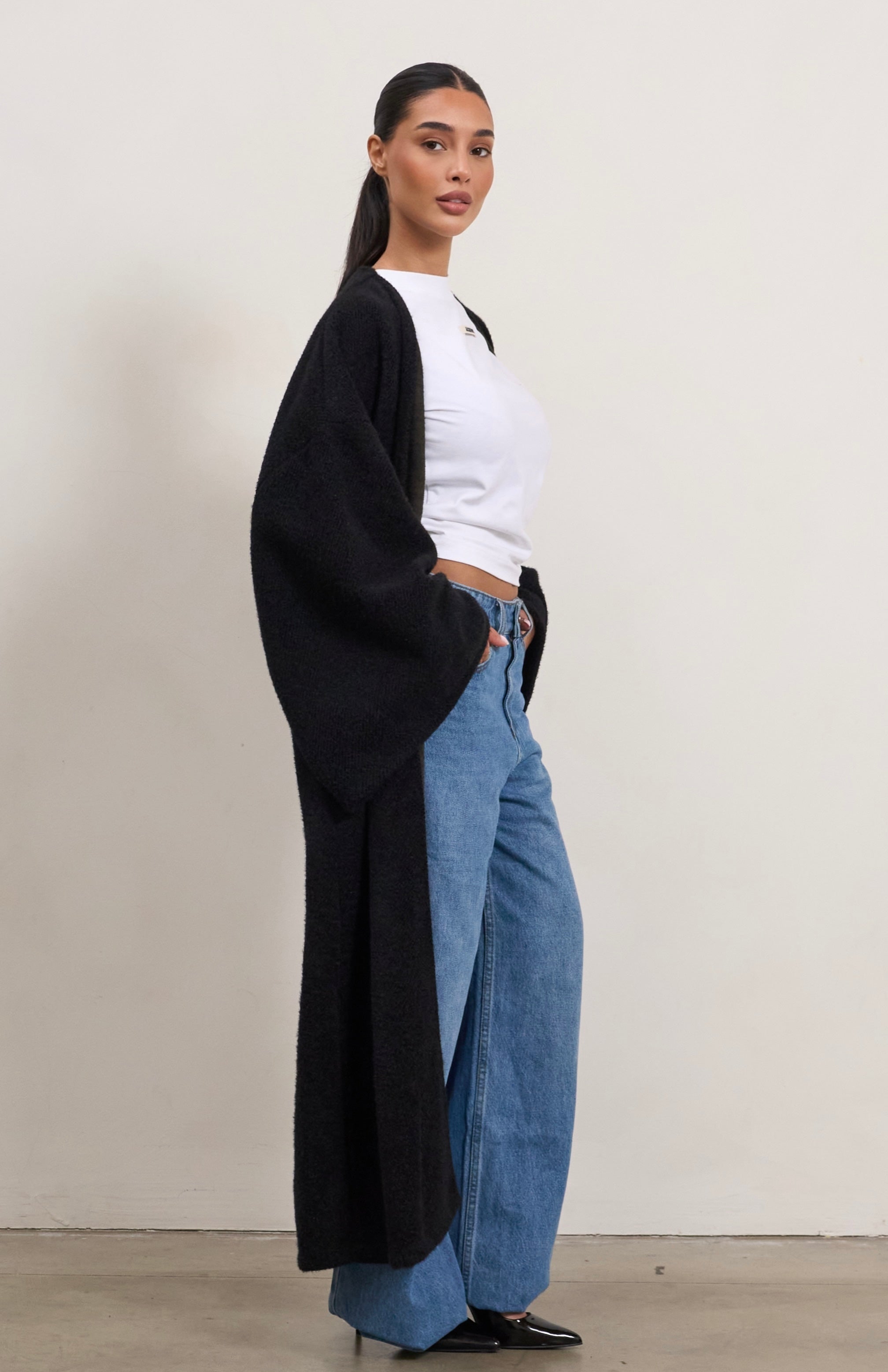 Teddy Cardigan - Black