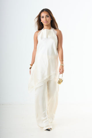 Silky pants - Cream