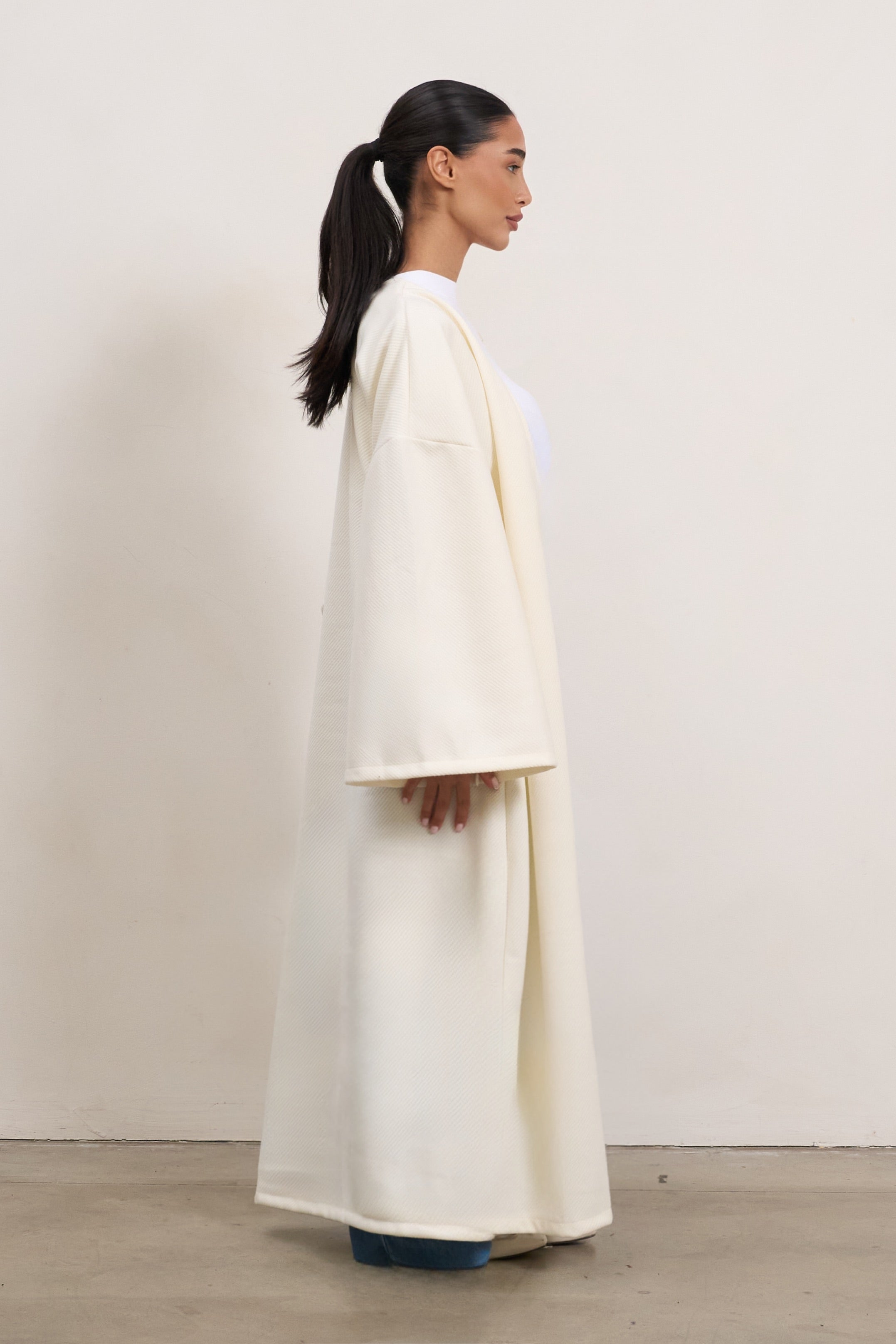 Thick Coat - Ecru