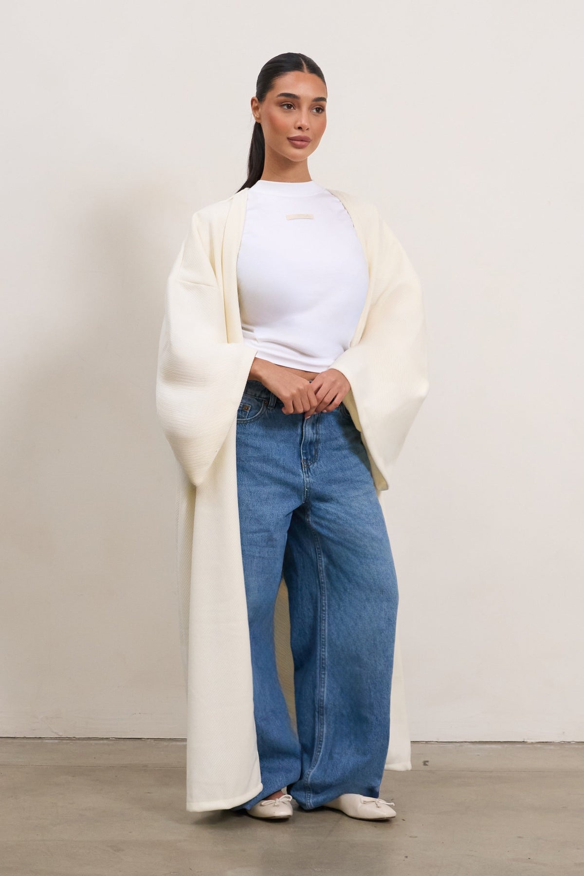 Thick Coat - Ecru