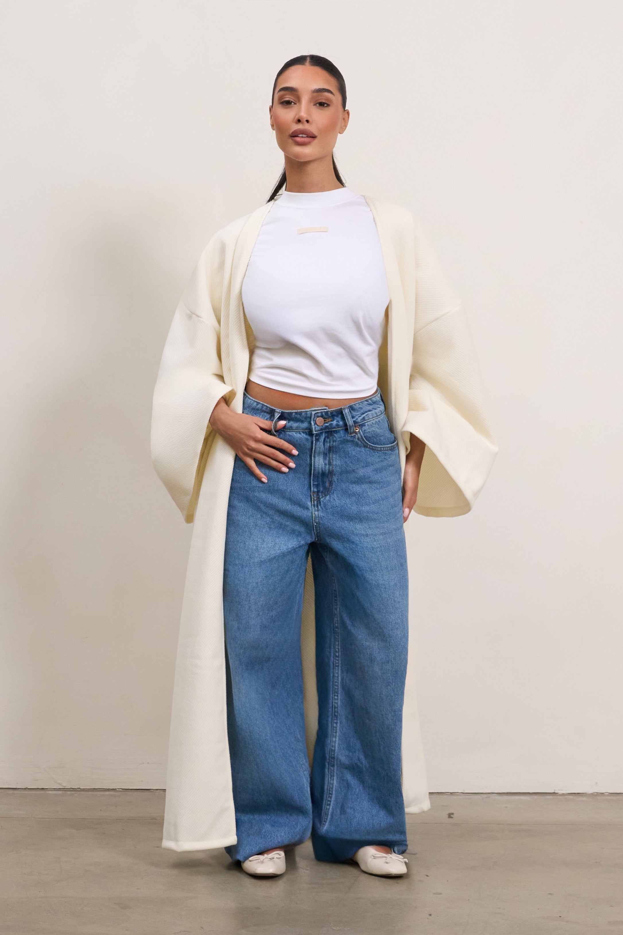 Thick Coat - Ecru