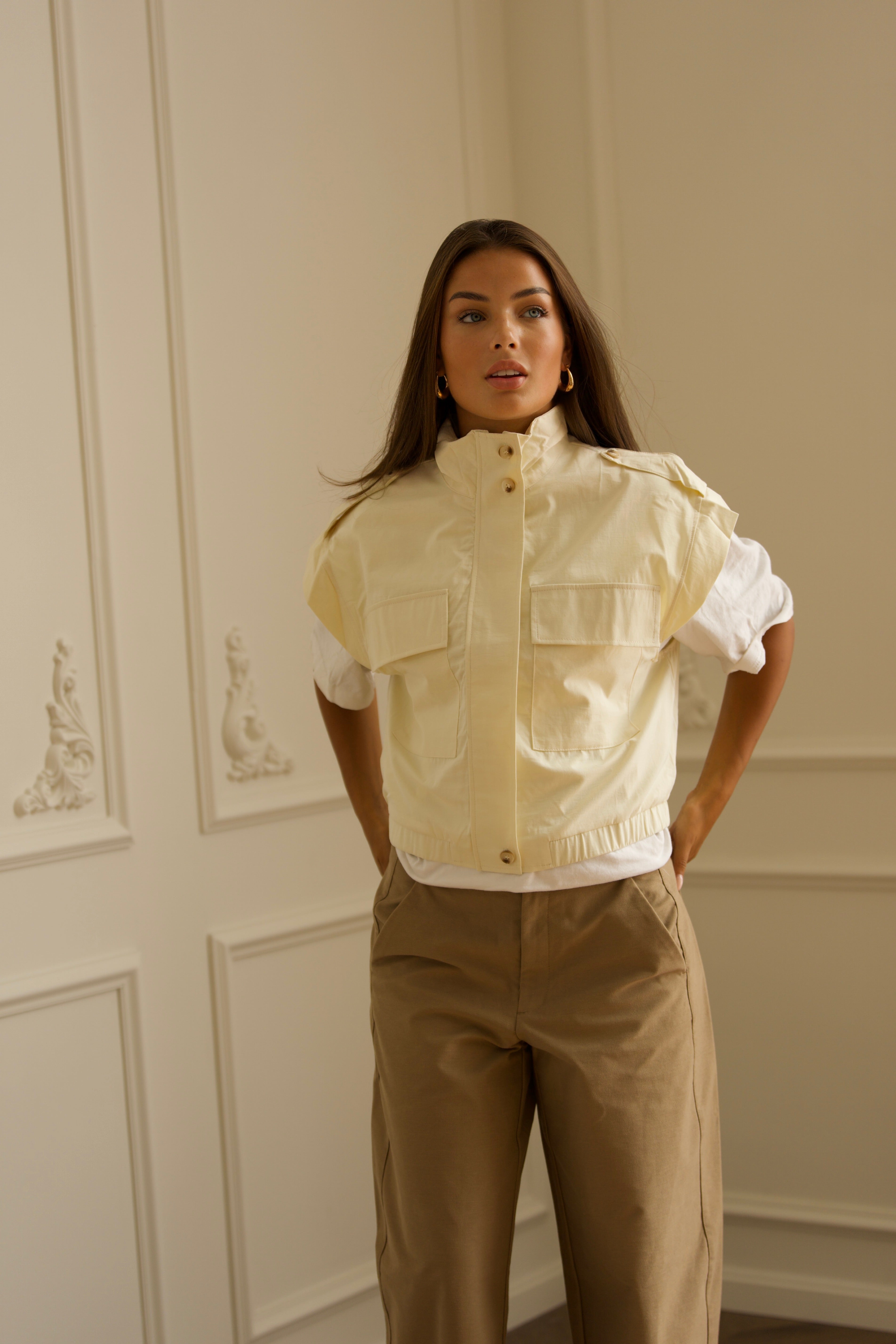 Utility Gilet - Cream