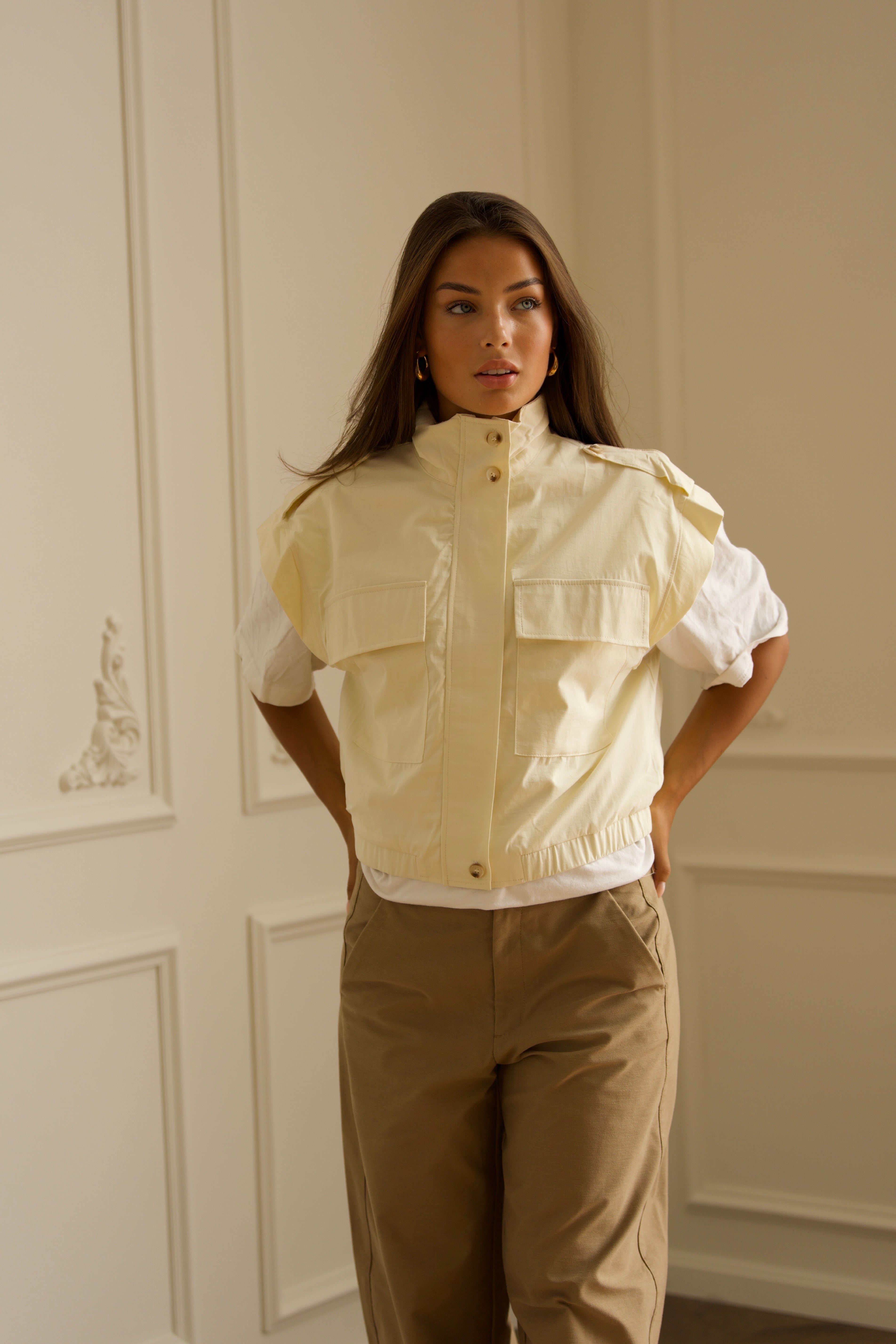 Utility Gilet - Cream