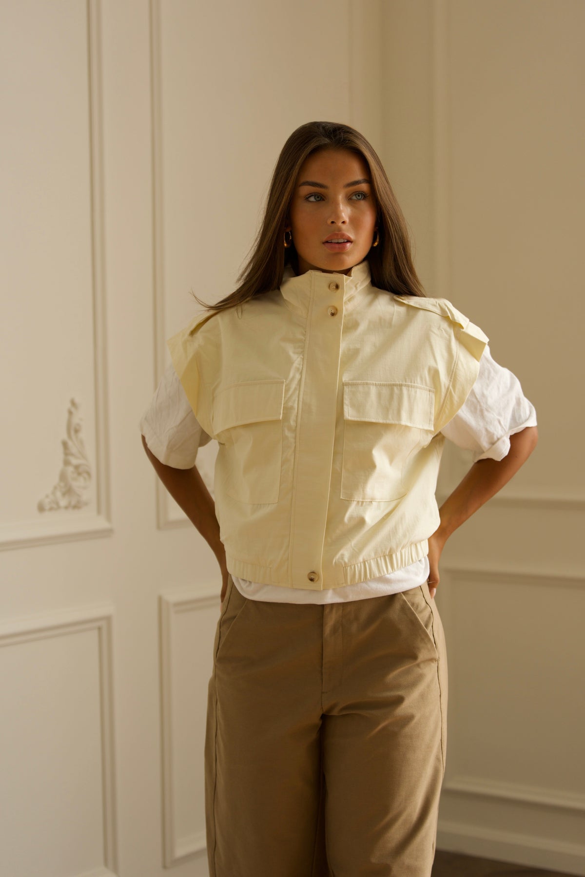 Utility Gilet - Cream