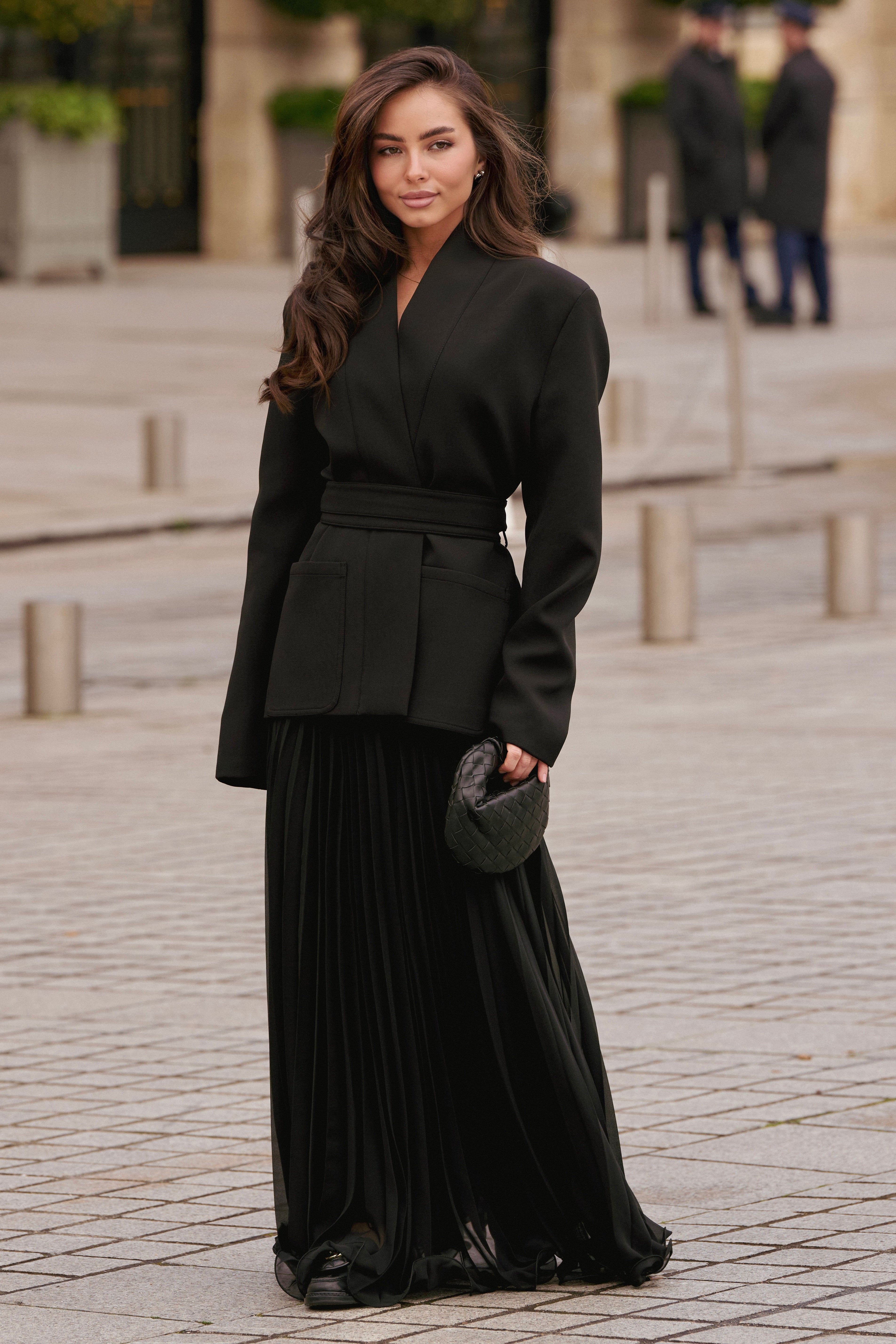 Wrapped Premium Blazer - Black