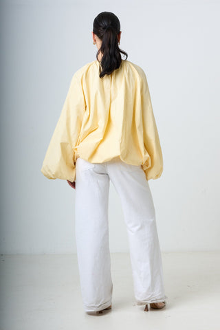 Blouse With Balloonsleeves - Yellow