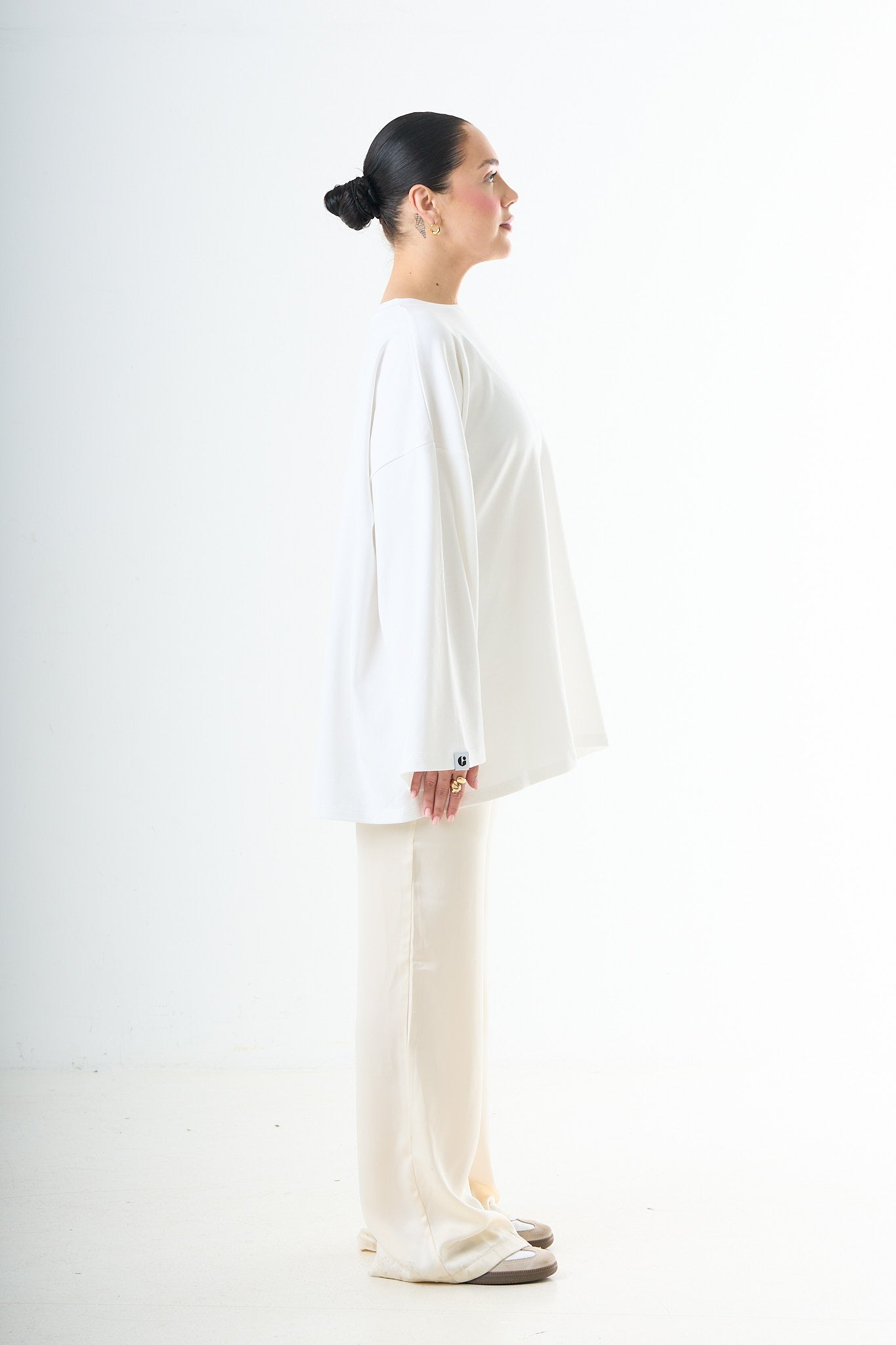 Premium Oversized Long Sleeve - White